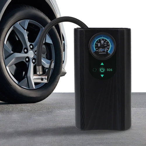 Luvikno | Dekkpumpe AutoAirX Pro | Bærbar Kompressor 12V | Metallsylinder | For Bil, Motorsykkel, Sykkel & Ball