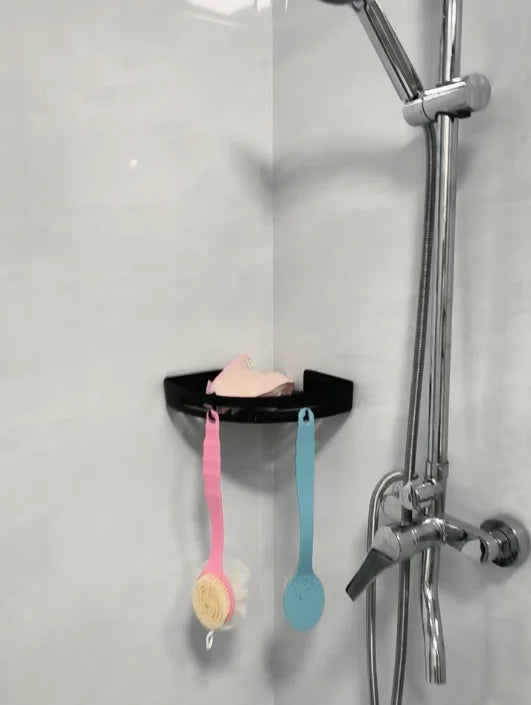 AQUAFIX Selvklisende Dusjorganisator – Sterkt klebende, bormulig & vanntett Luvikno