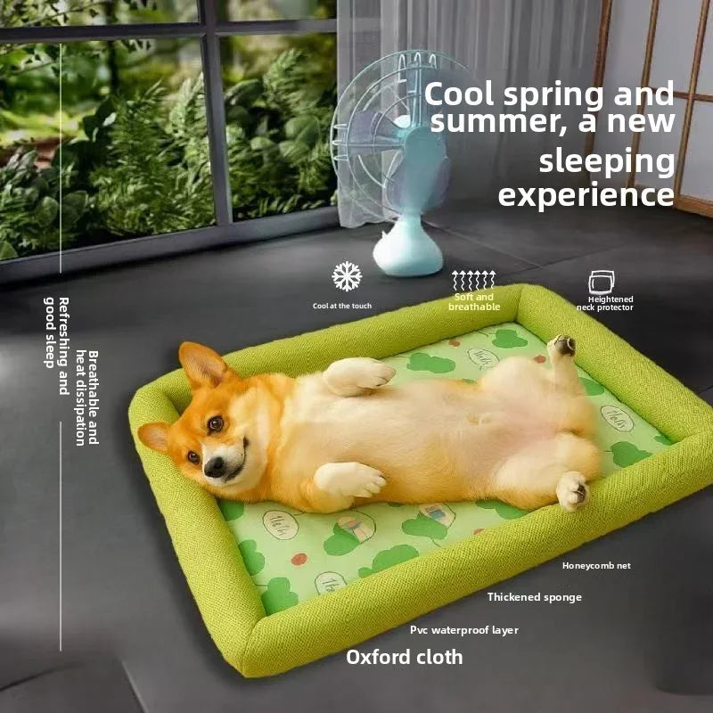 Luvikno | Kühlmatte Pawlino ChillPad | Sommermatte for hunder og katter | Pustende og fluffy | For små til store kjæledyr
