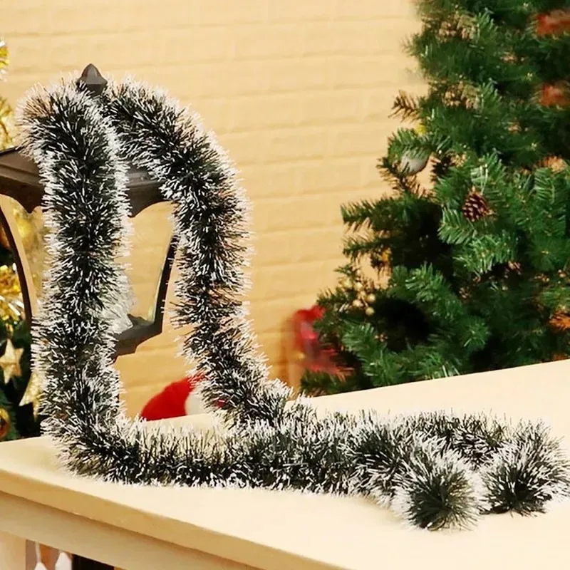 Juledekorasjon Garlands – Kunstig Gran Garland for Innendørs og Utendørs Dekorasjon | Luvikno