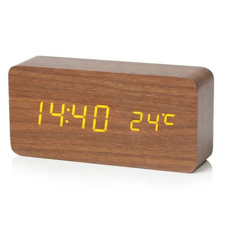 WoodTime – Naturlig Tre Digital Klokke Luvikno
