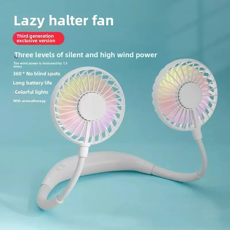 Adjustable Hands-Free Neck Cooling Fan - Image 3