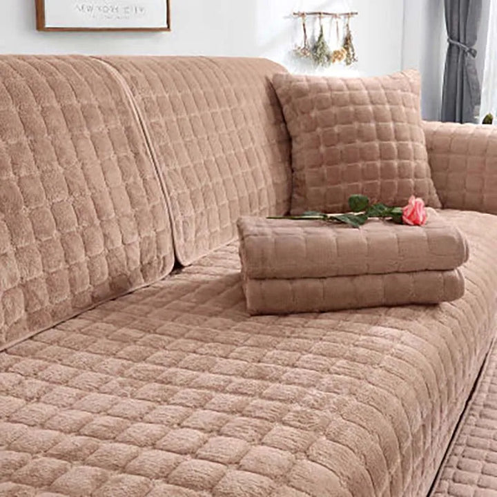 Koselig myk tykk plush non-slip sofa dekke | Luvikno