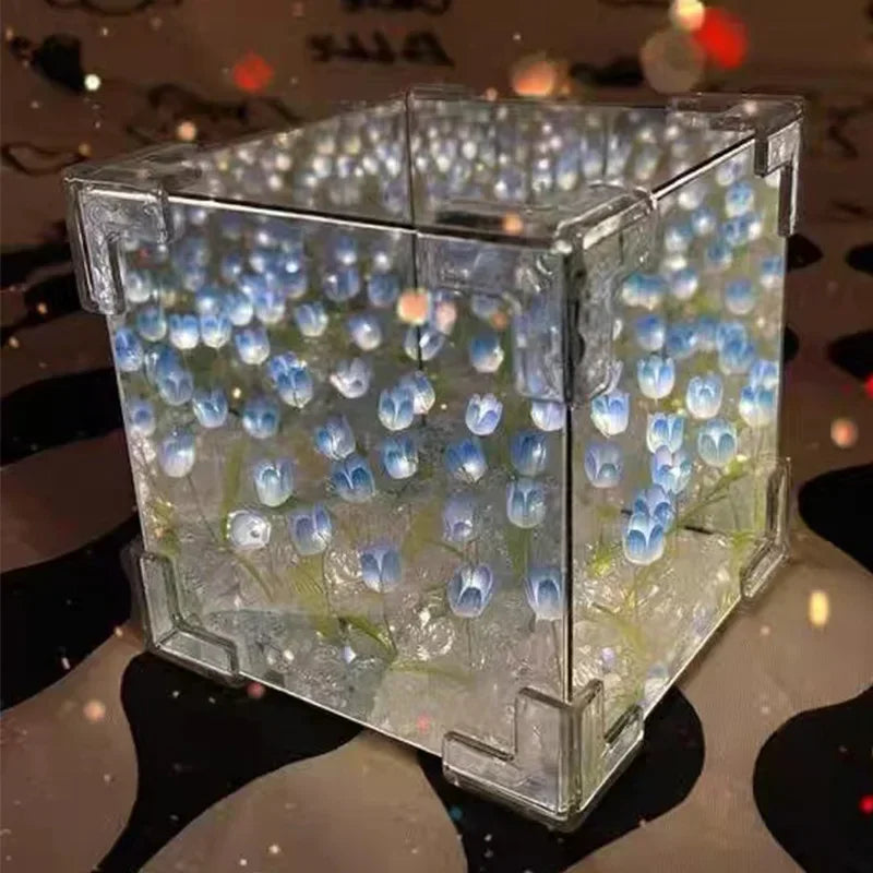 3D Tulip DIY Luviknoomster Cube Nattlampe | Luvikno