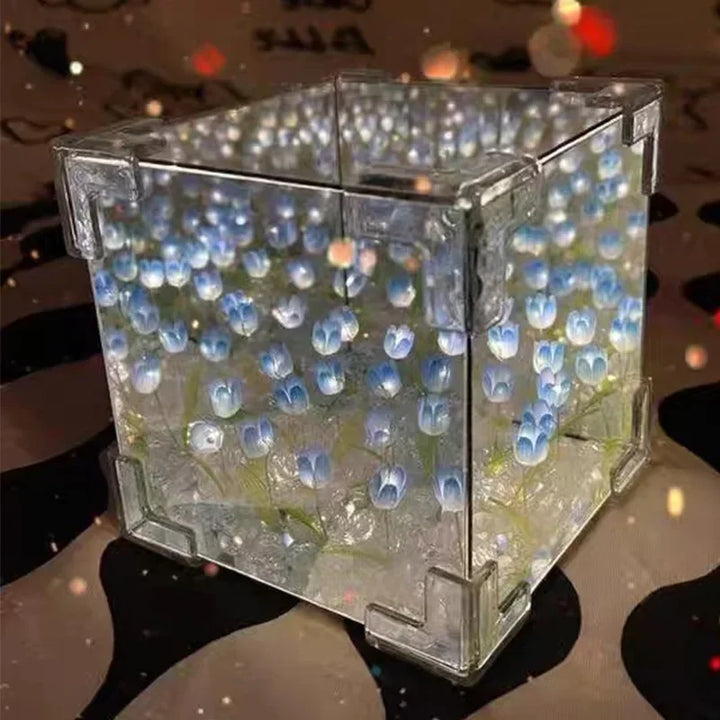 3D Tulip DIY Luviknoomster Cube Nattlampe | Luvikno
