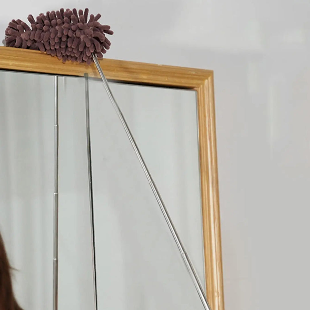 Luvikno | DUSTELLA Teleskopisk Støvklut | Utvidbar opptil 80 cm | Mikrofiber Chenille & Rustfritt Stål Håndtak – For Tak, Møbler & Hjørner
