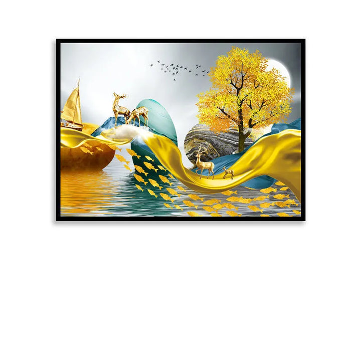 Art View Elegant Canvas Electric Box Cover | Luvikno