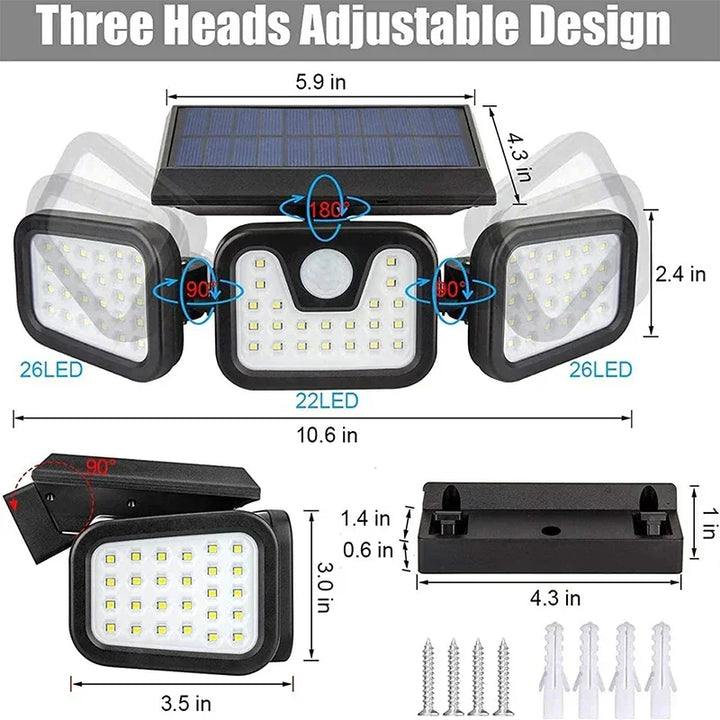 Power Save Bevegelsesaktivert Ute Sollys | Luvikno