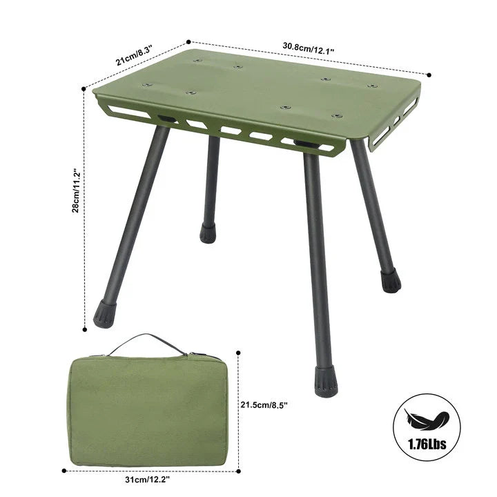 Luvikno | TrekFold Camping Stol | Ultralett & Sammenleggbar | Aluminium | Multifunksjonell