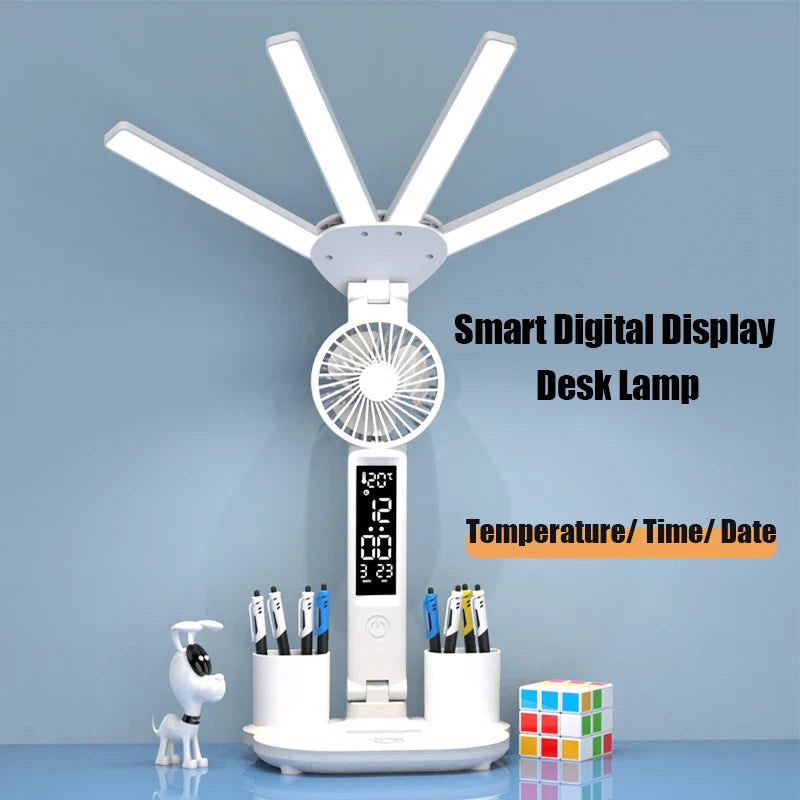 Multifunksjonell 3 i 1 Skrivebord LED Lampe | Luvikno