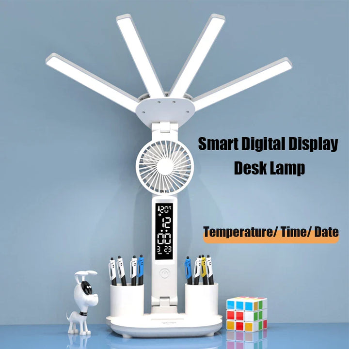 Multifunksjonell 3 i 1 Skrivebord LED Lampe | Luvikno
