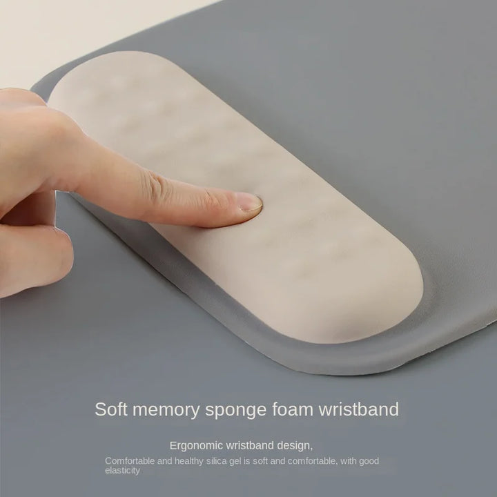 Luvikno | ErgoLoom Musematte med håndleddstøtte | Ergonomisk & Antiskli | Minneskum & Antisklibas | For spilling & kontor
