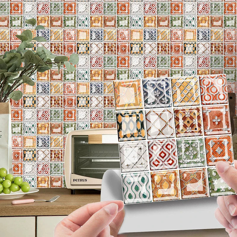 DecoMosaic 3D Mosaikkveggflisetiketter Luvikno