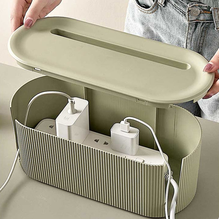 StorageMaster Box - Stilig Organizer for Kabler og Adaptere Luvikno