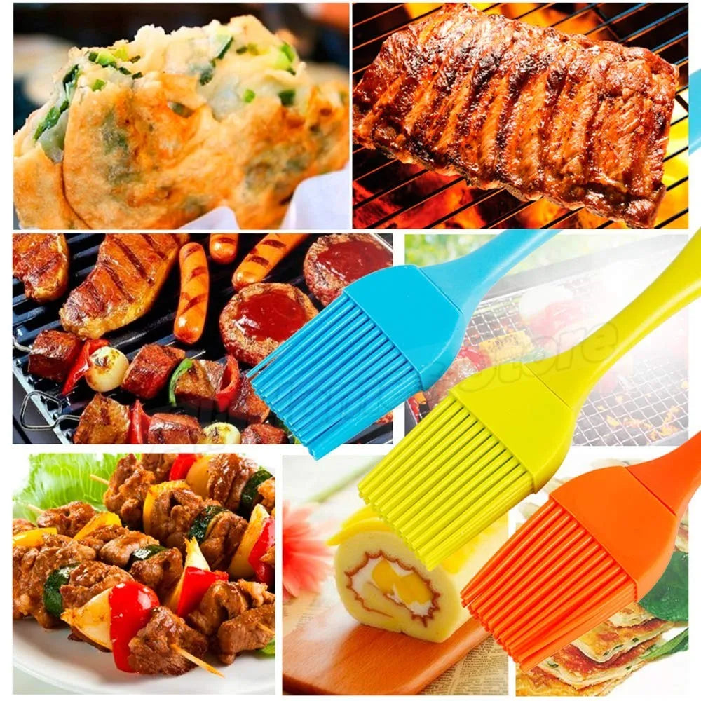 Luvikno | GrillFein Silikon Marinadebørste | Varmeresistent & Hygienisk | For BBQ, Baking & Matlaging
