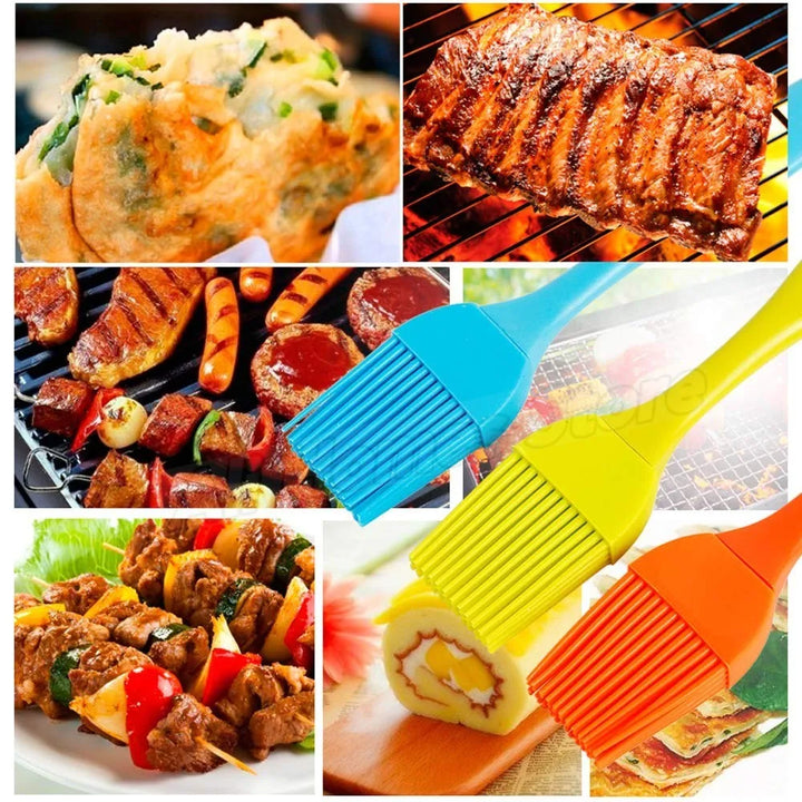 Luvikno | GrillFein Silikon Marinadebørste | Varmeresistent & Hygienisk | For BBQ, Baking & Matlaging