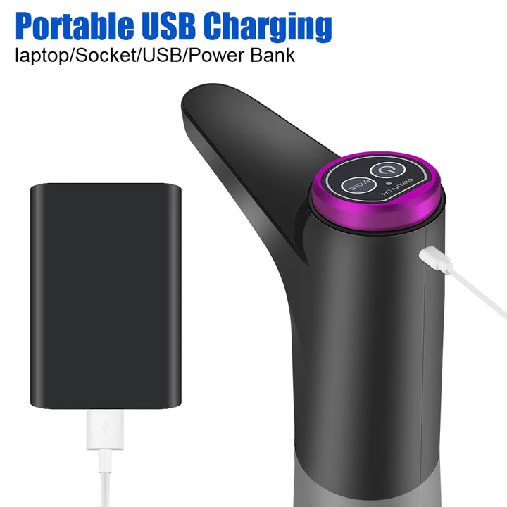 Luvikno | Elektrisk Vann Dispensere AquaOne Touch | Berøringskontroll | USB Lading | For Gallon Flasker