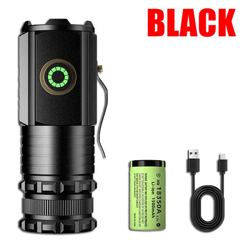 Mini Powerful Beam Utendørs EDC Lommelykt | Luvikno