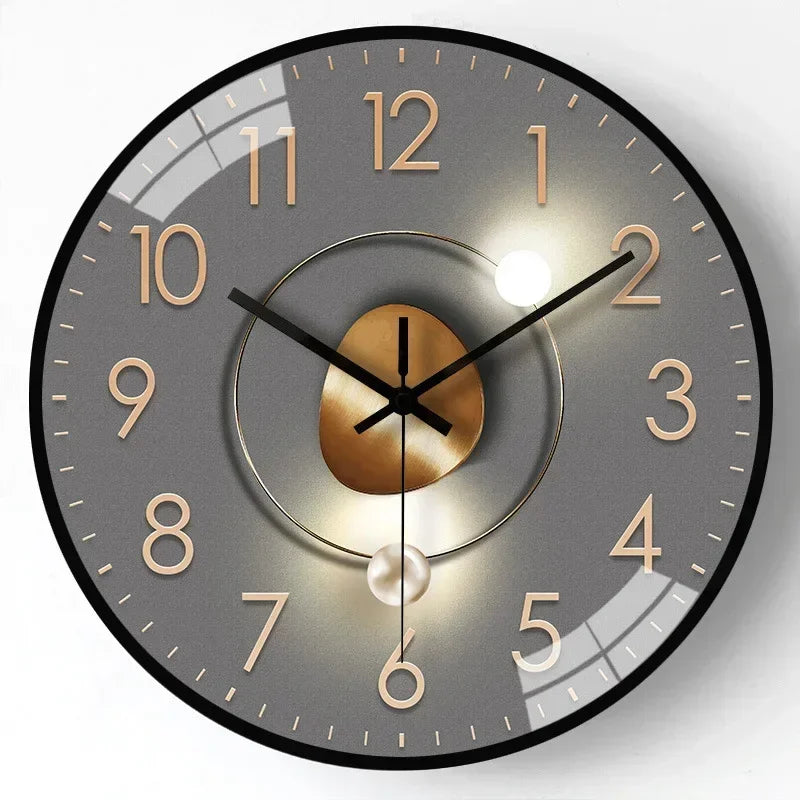 SilentTime - Digital veggklokke i klassisk stil - 8 tommers Luvikno