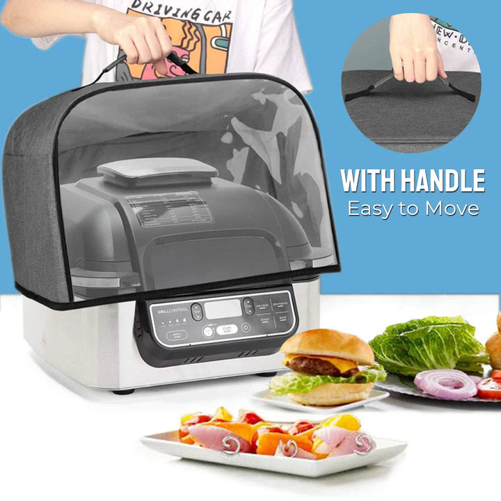 Luvikno | Kjøkkenbeskyttelse Brødrister & Airfryer Deksel | Støvbeskyttelse med Lommer | Vanntett & Lett å Tørke Av | For Ninja Foodi Grill, Airfryer, Brødrister & Mikrobølgeovn