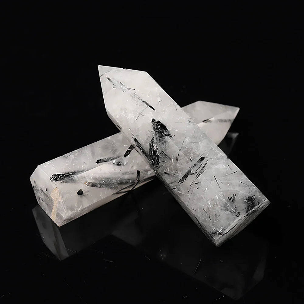 Luvikno | Krystall Obelisk Elaria | Naturlig Stein Healende Stein | For Meditasjon & Reiki | 4–8 cm
