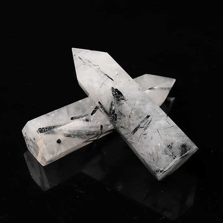 Luvikno | Krystall Obelisk Elaria | Naturlig Stein Healende Stein | For Meditasjon & Reiki | 4–8 cm