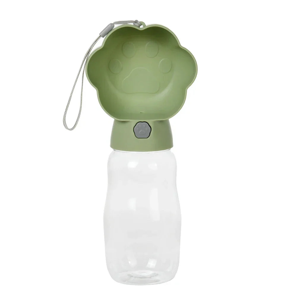 Luvikno | Droppa DuoBottle Drikkeflaske | 2-i-1 Vann- & Matdispenser for Hunder & Katter | Lekkesikker & Bærbar | 380 ml / 530 ml