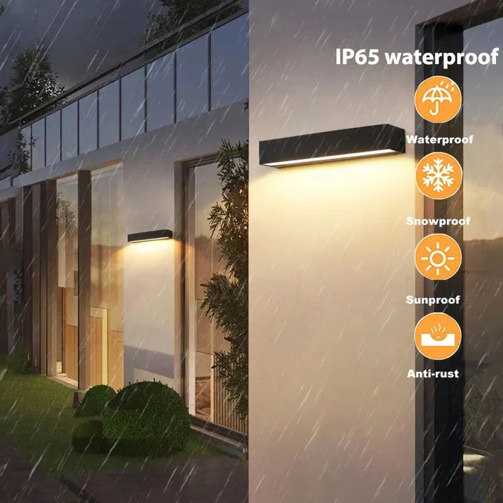 Luvikno | LUMAVIA SolarGlow Solhagedelampe LED | Vanntett & Super Lys | Husnummerbelysning | For Balkong, Vegg & Inngang