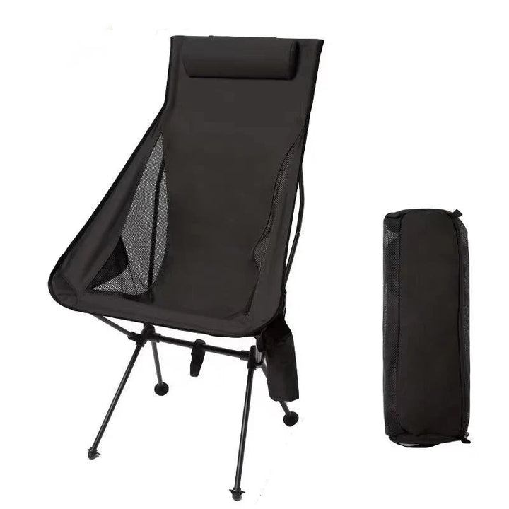 Luvikno | CAMPEROX Sammenleggbar Stol Utendørs | Belastbar opptil 150 kg | Aluminiumsramme & rivesterk stoff | For camping, strand & hage