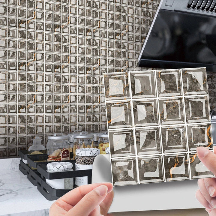 DecoMosaic 3D Mosaikkveggflisetiketter Luvikno