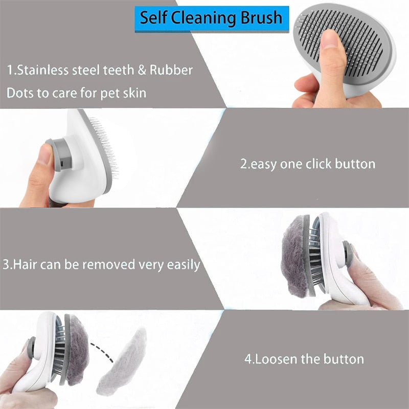 Pet Hair Grooming Brush | Luvikno