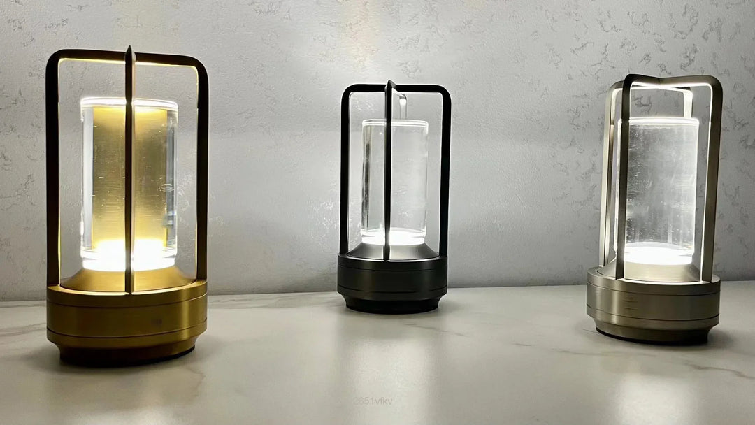 Luvikno | Oppladbar Trådløs LuxeGlow Bordlampe - Elegant Trådløs Lampe for Hver Stemning