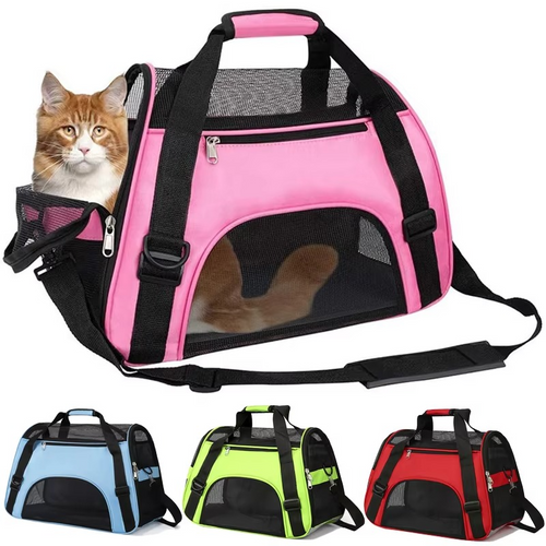 Myk sided pet carrier with breathable mesh for small dogs and cats Luvikno