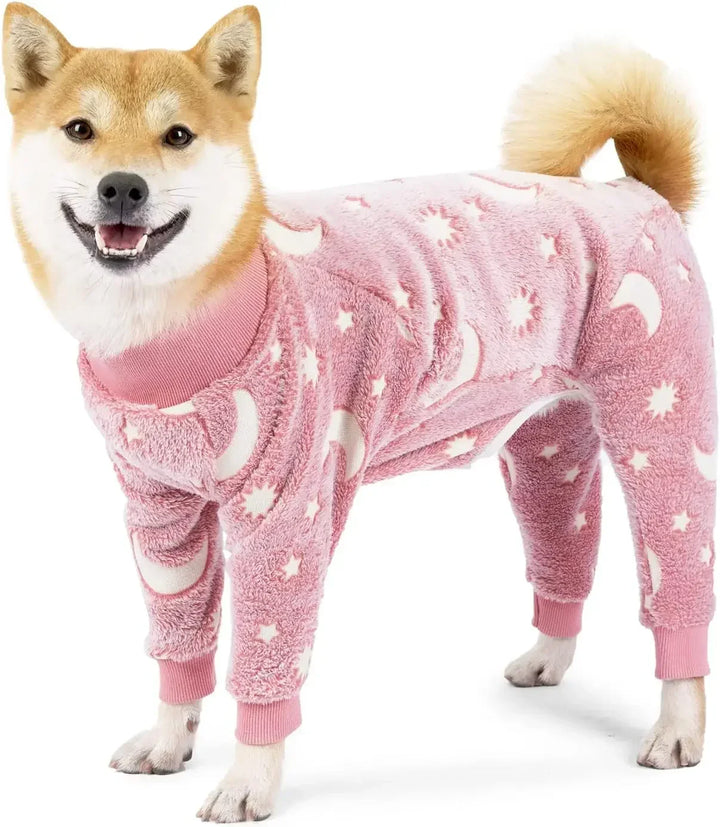 Varmere Hundepysjamas for vinteren fluffy og stretchable Luvikno