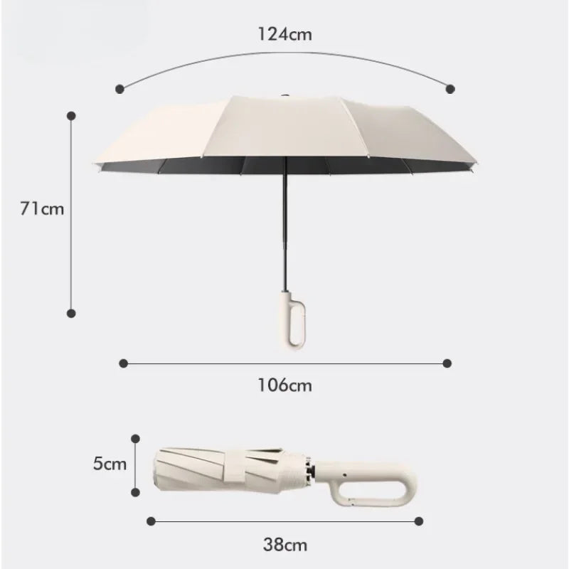 Dual-Purpose UV Blokker Enkel Åpne Paraply | Luvikno