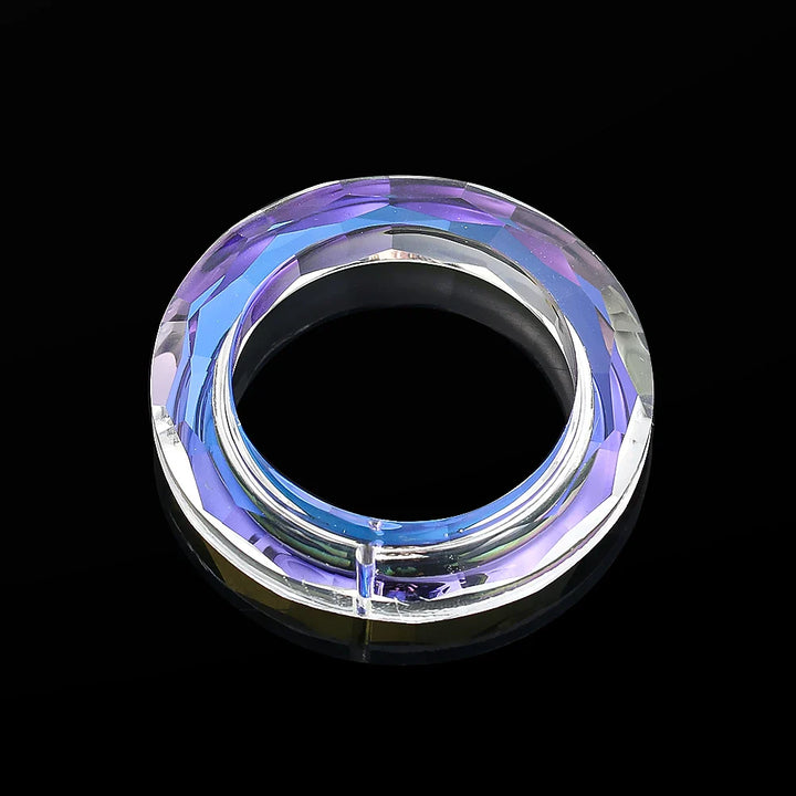 Luvikno | Krystall Solfanger LumiRing 50 | Ø 50 cm | Glassprisme for Vinduer, Hage & Dekor | Regnbuefanger for Lysleker