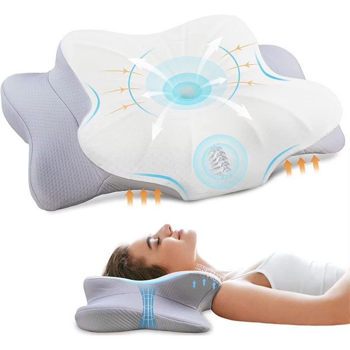 Ergonomisk Cervical Minne Skumpute for Nakke- og Skulderstøtte Luvikno