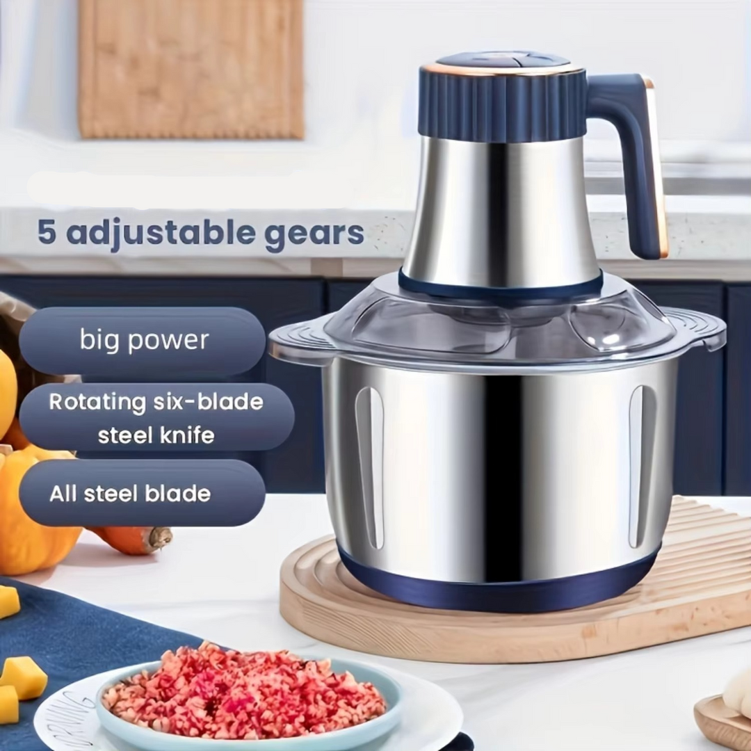 5-quart 6-second electric meat grinder with 5-speed control and stainless steel blades Luvikno