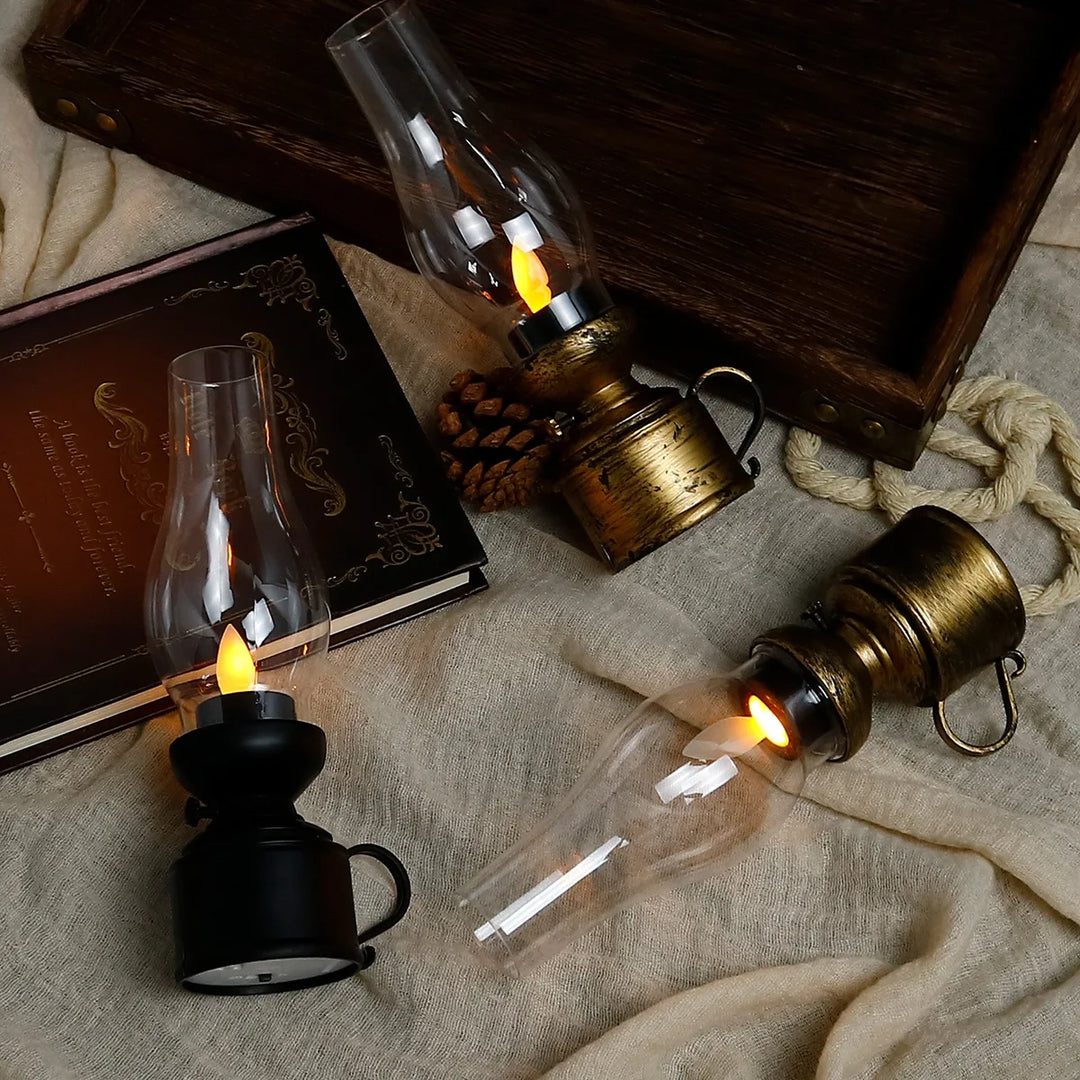 Vintage lampe – Retro design med varmt LED-lys for stue eller spisestue | Luvikno