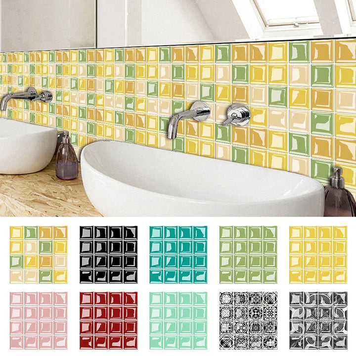 DecoMosaic 3D Mosaikkveggflisetiketter Luvikno