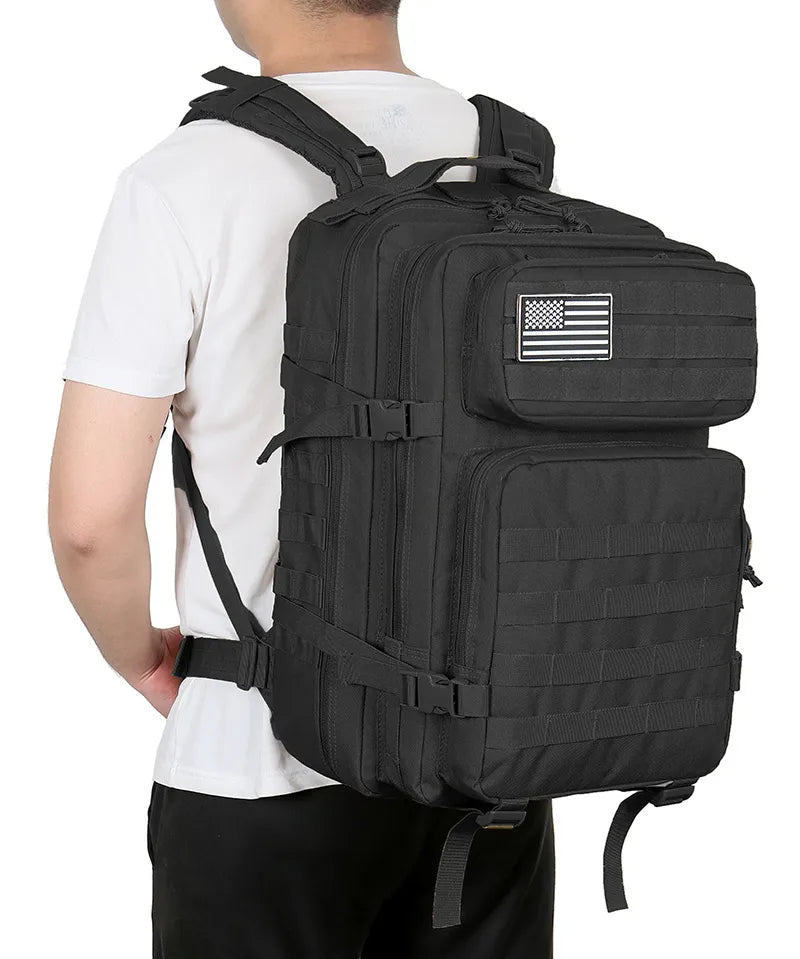 Ryggsekk Camo Taktisk 45L Militær Ryggsekk Luvikno