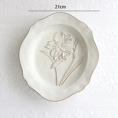 Franske pregete blomsterplater