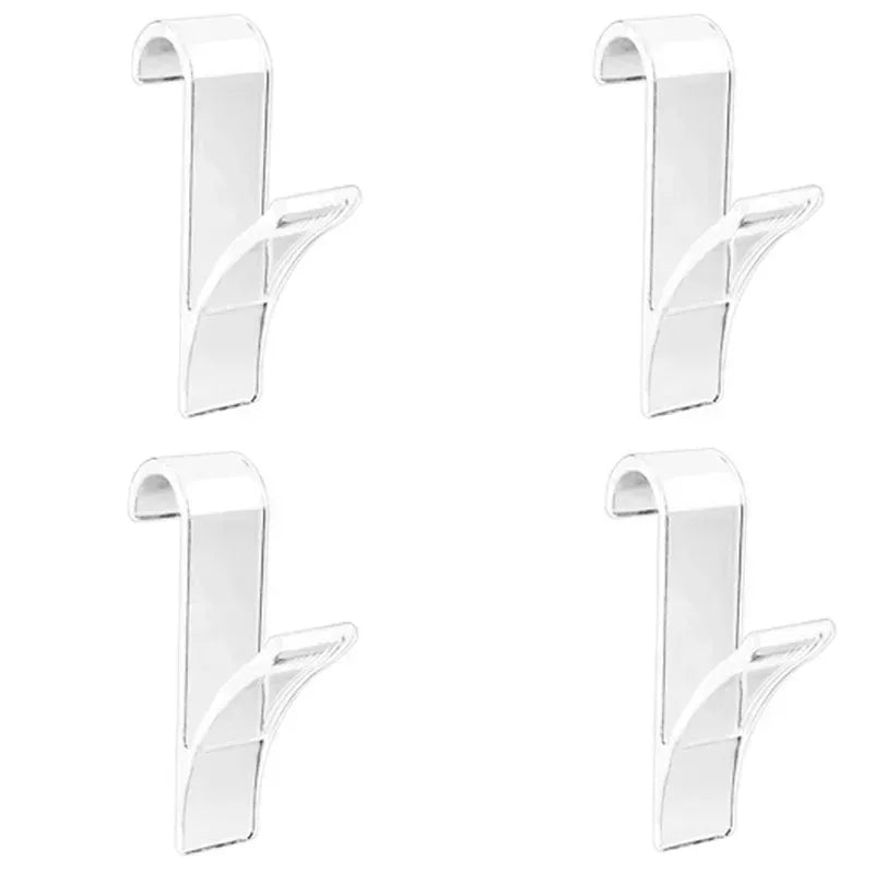 Luvikno | HeatHook Radiator Hooks Set | 4-Pack | Plassbesparende & Gjennomsiktig | For Bad & Kjøkken