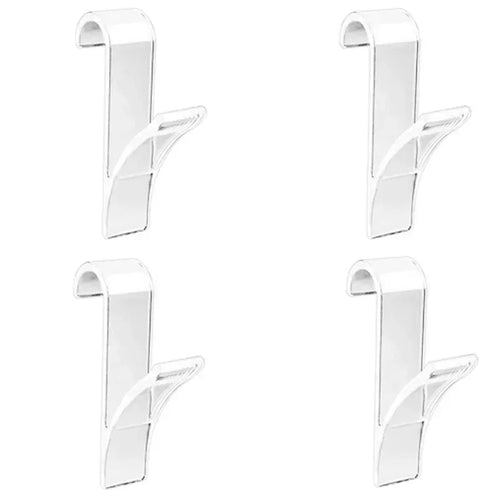 Luvikno | HeatHook Radiator Hooks Set | 4-Pack | Plassbesparende & Gjennomsiktig | For Bad & Kjøkken