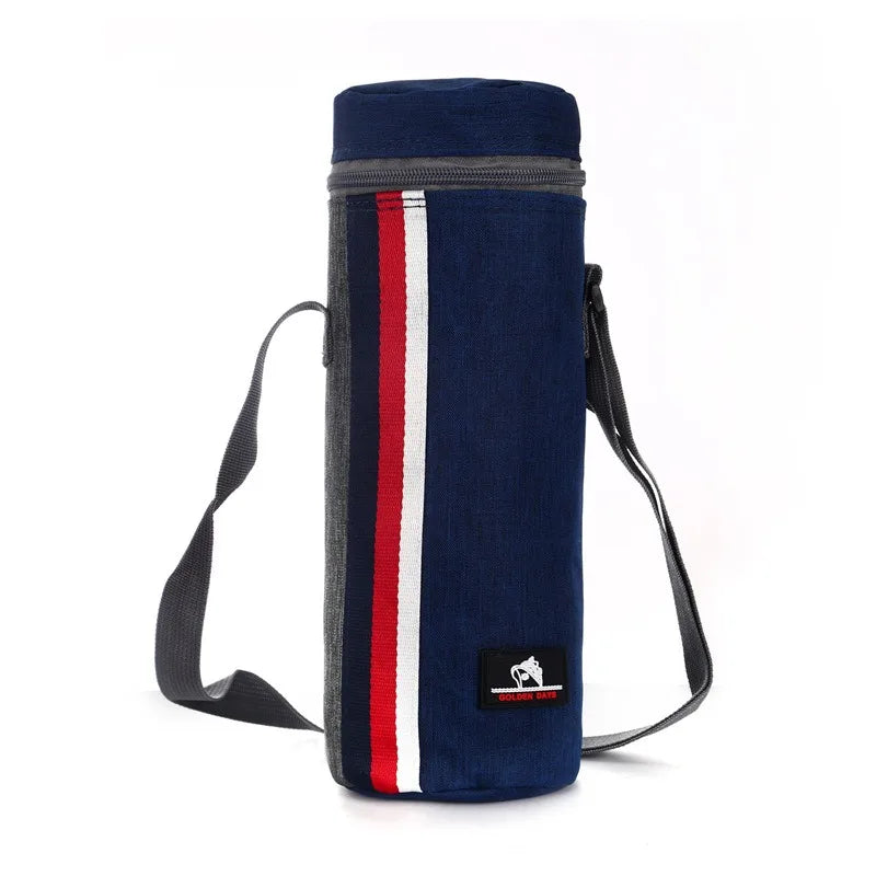 Luvikno | Cooltiva Isolert Flaskeveske 10×10×29 cm | Bærbar Kjølebag laget av Oxford-stoff | For Reiser, Sport og Utendørs