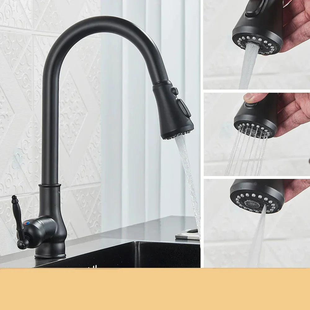 Luvikno | VintageTap Kran - Antikk Messing Kjøkkenblandebatteri