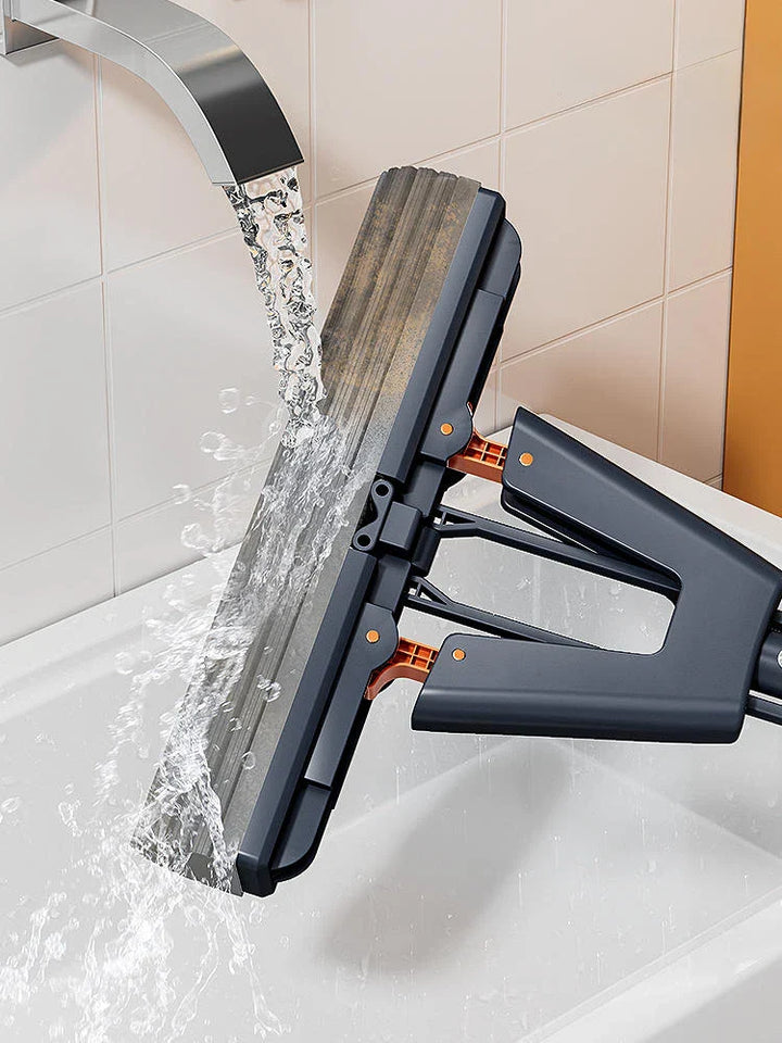 Luvikno | Mopilo Foldsoppmoppe | Uten Håndkontakt | 125 cm Lengde | For Fliser, Tre & Glass