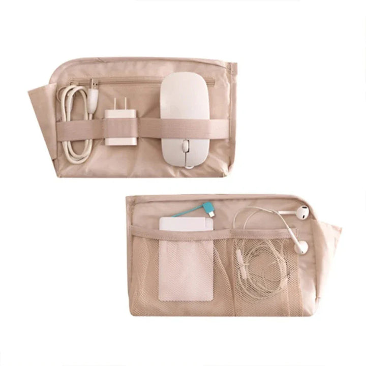 Luvikno | Tech Bag Kabelveske Vanntett | Elektronikk Organisator for Reise | Kompakt & Holdbar | Nylon 23x15cm