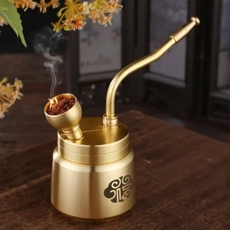 Artisan Brass Pipe Aromaterapi Røkelsebrenner | Luvikno