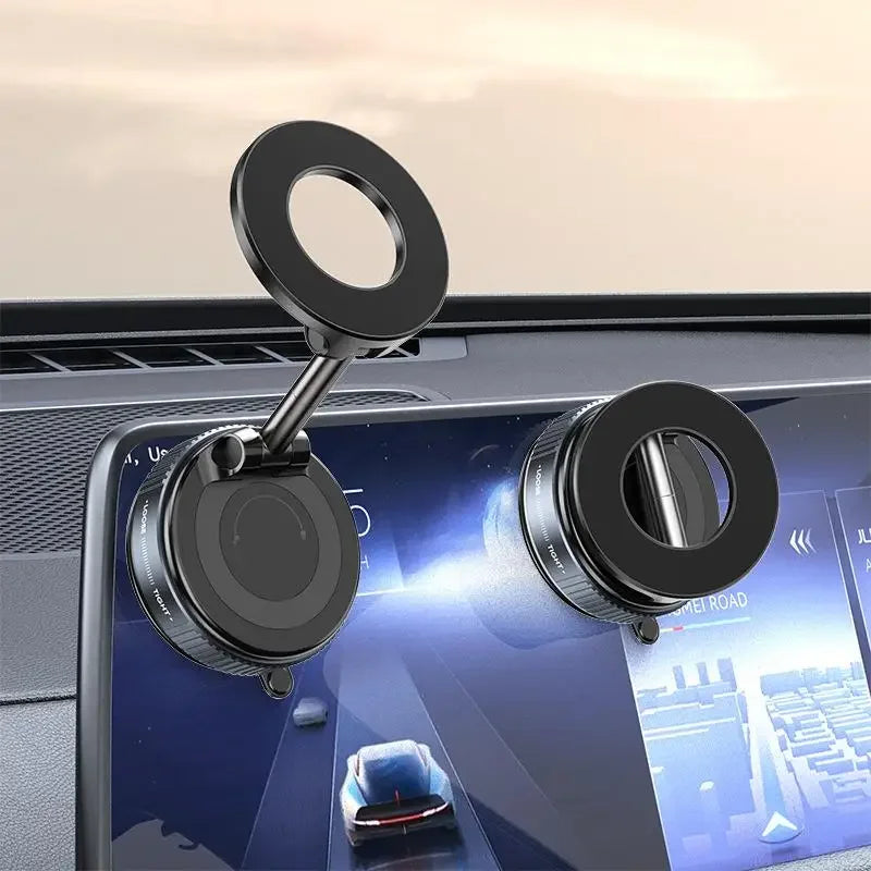 Magnetisk Telefonholder | Med Vakuum Sugekop | 360° Justerbar | Luvikno